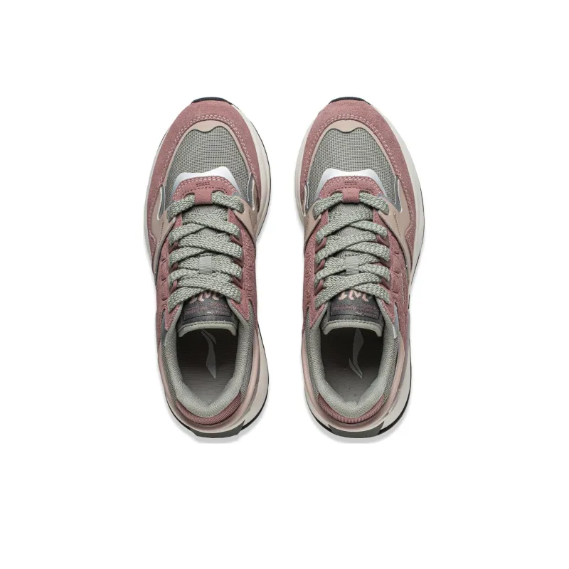 LINING 001 Innocence V2 Casual Shoes Men Low Top Red Branch Brown/Ground Frost Gray/Mist Apricot-3