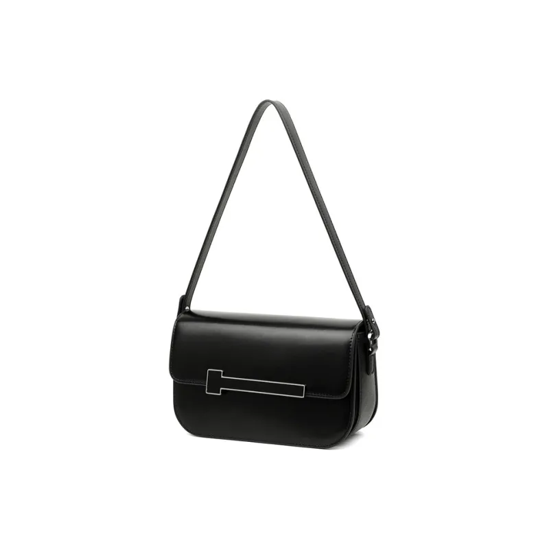 Teenmix Cow Leather Tofu Bag Small Square Bag Underarm Crossbody Bag, Shoulder Bag Regular Women's Brown/Black/Red-22