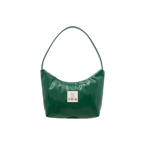 Emis Polyurethane Hobo Bag, One Shoulder Handbag Regular Women's Green