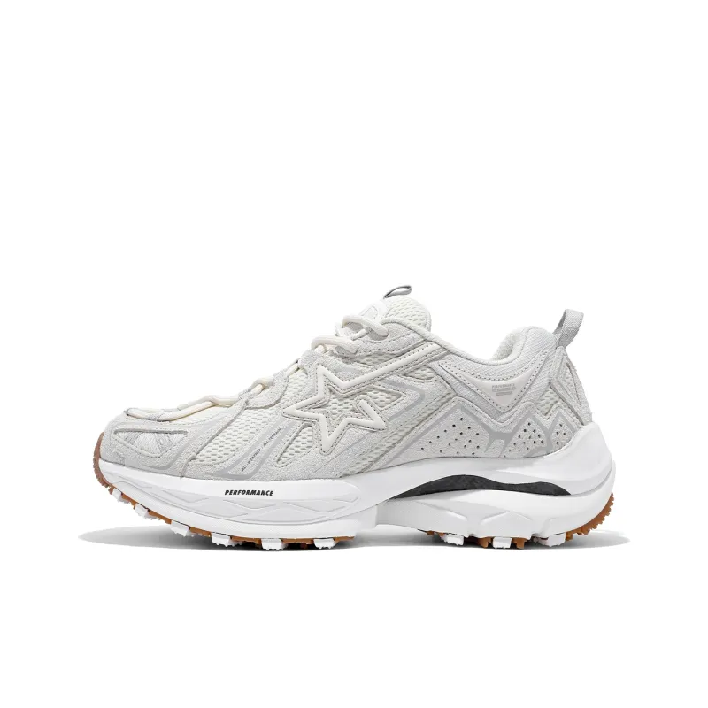 RIPSTAR Performance Support Balance Impact Resistant Low Top Running Shoes Unisex Bone White-0