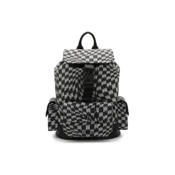 AMIRI Fabric With Calfskin Backpack Men's Black & White