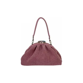 COIN QIAN Nylon Fabric Crossbody Bag Shoulder Bag Small Size Women's Pink