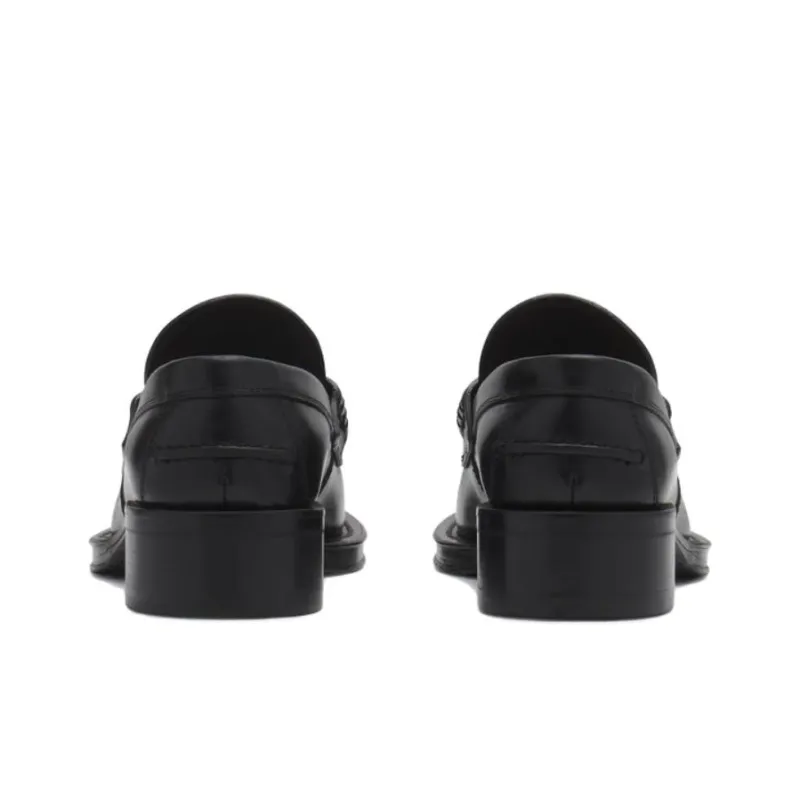 Lanvin Buckled Leather Loafers-4