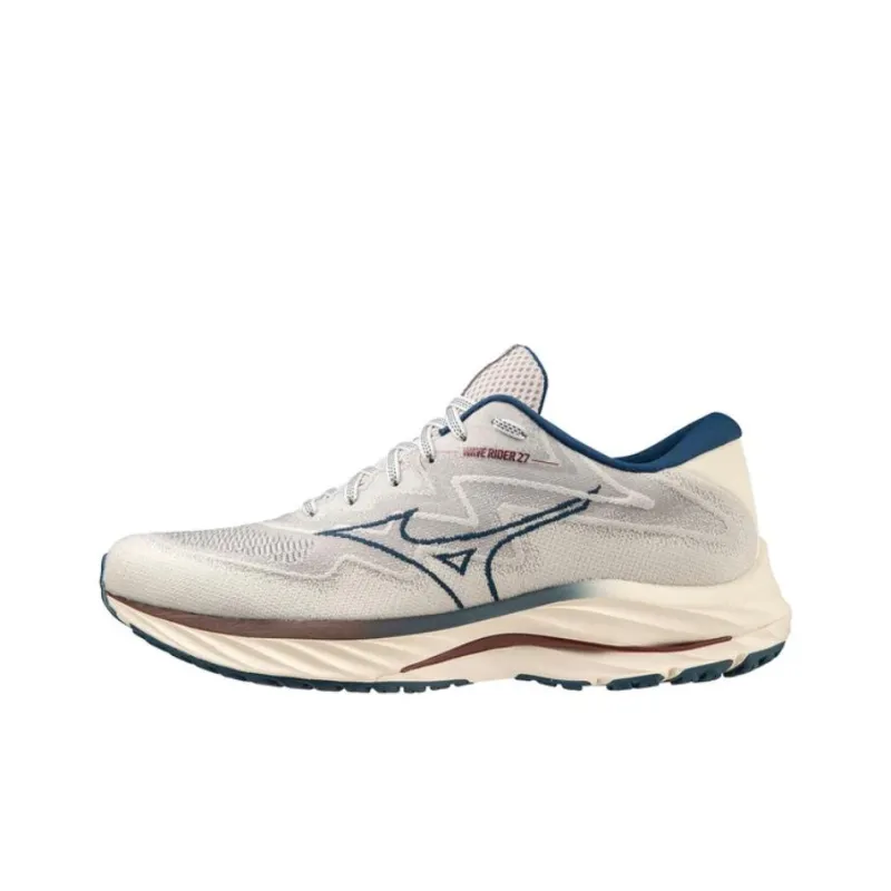 Mizuno Wave Rider 27 Low 'Milk White Blue'-0