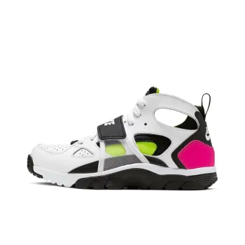 Nike Air Trainer Huarache White Laser Fuchsia Volt Black GS