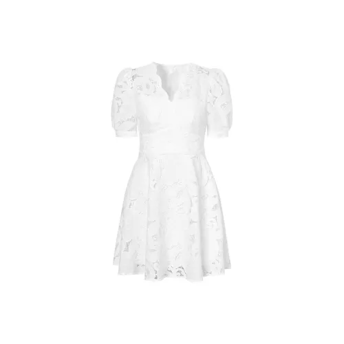 MOISSAC Short-Sleeved Dresses Women's Pure White