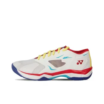 YONEX Power Cushion Support Lightweight Low Top Badminton Shoes Men's White Red