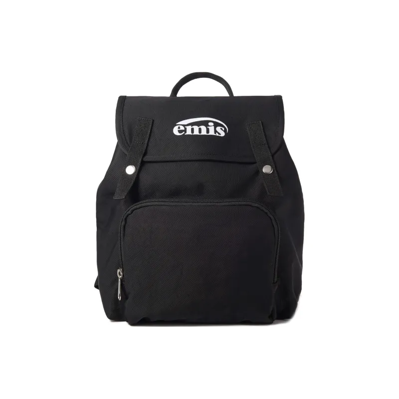 Emis Polyester Backpack Mini Unisex Black-0