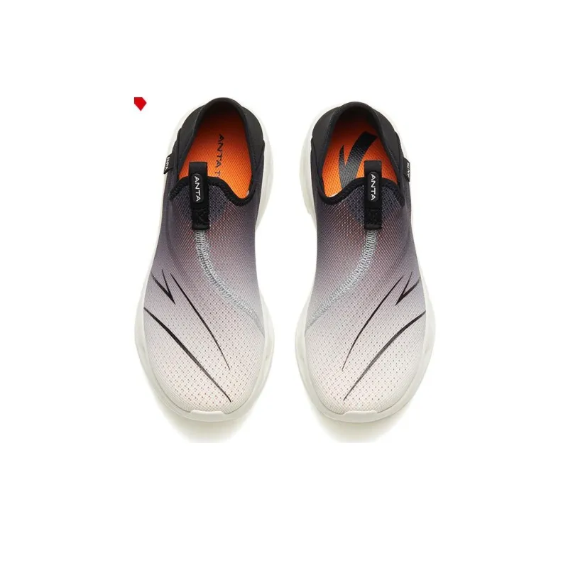 Anta Breathable Lightweight Low Top Casual Shoes Women's Black White-2