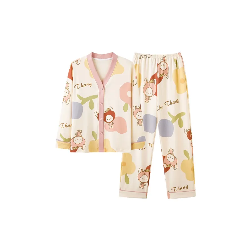 Pretty lady Women's Pajama Sets-6