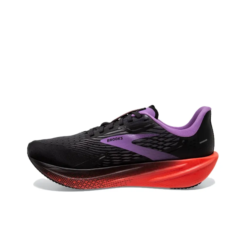 Brooks Hyperion Ma Anti-Slip Wear-Resistant Low-Top Casual Running Shoes Women's Black Purple Red-0