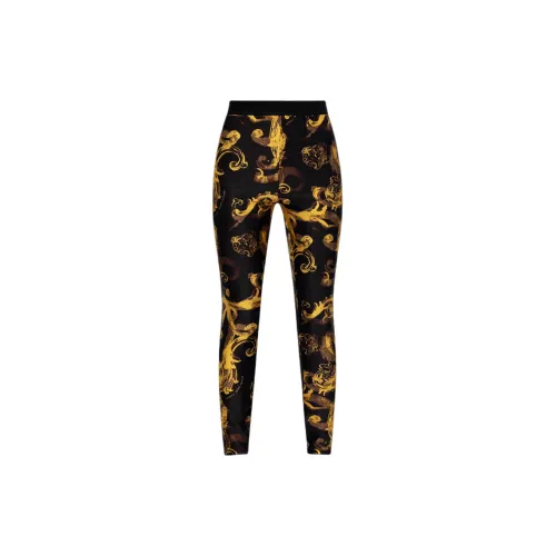 VERSACE JEANS Leggings Women's Black