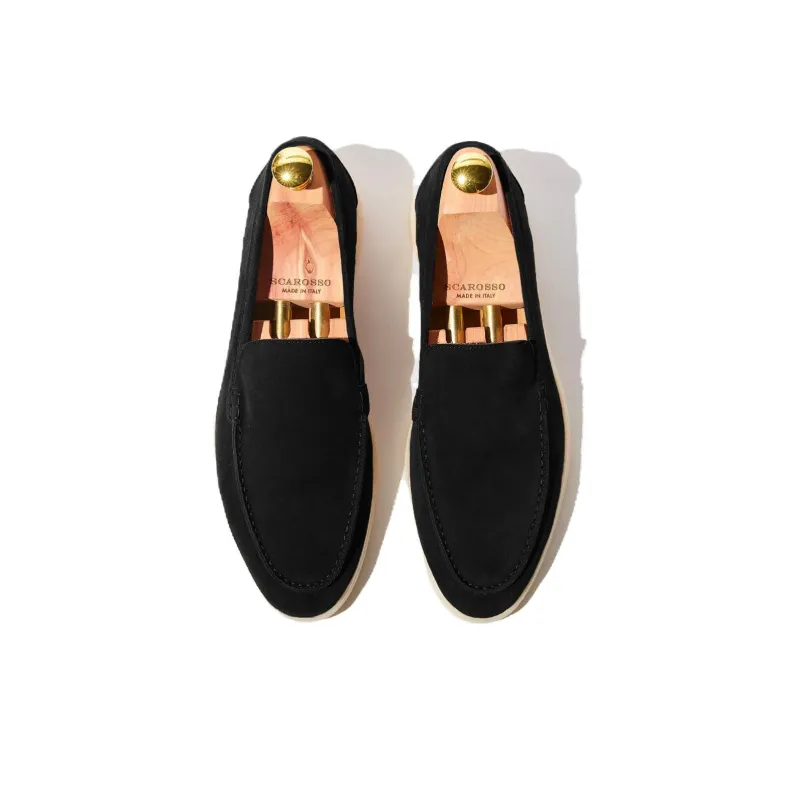 SCAROSSO Ludovico Round Toe Slip On Loafers-3