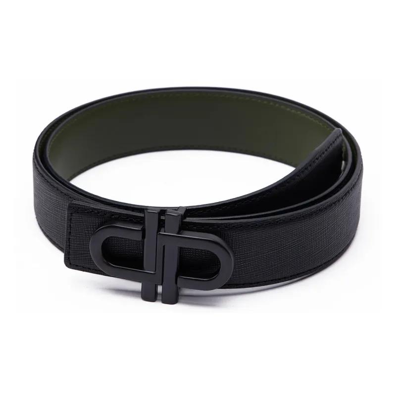 PEDRO Business Formal Cow Leather Leather Belts Men's Black Width  3.5cm-2
