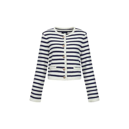 URBAN REVIVO Knitwear Women's Blue Stripes