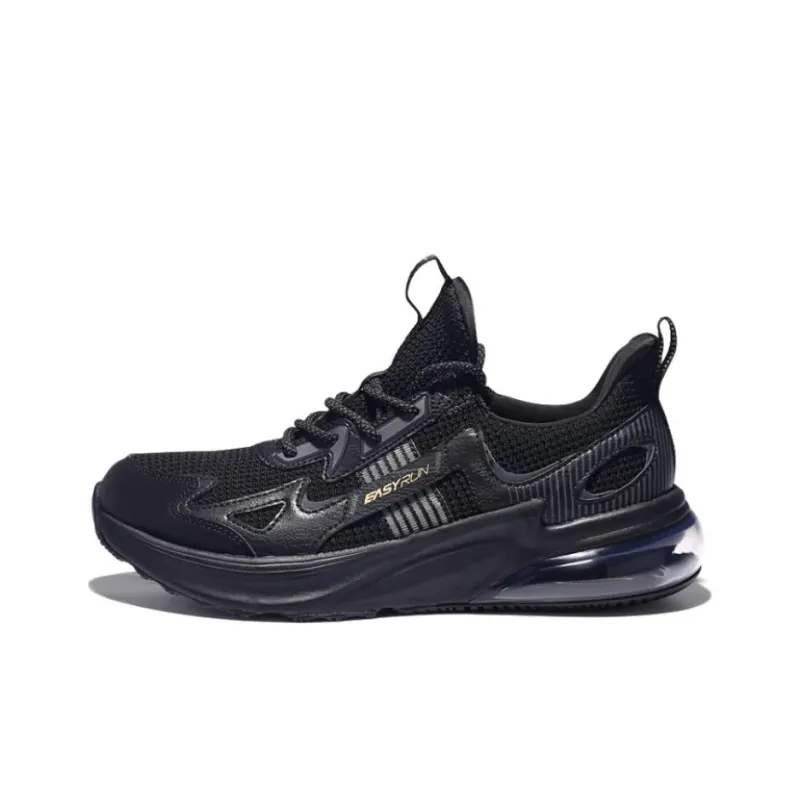 QIAODAN Cushioning Low Top Running Shoes Men's Black-0