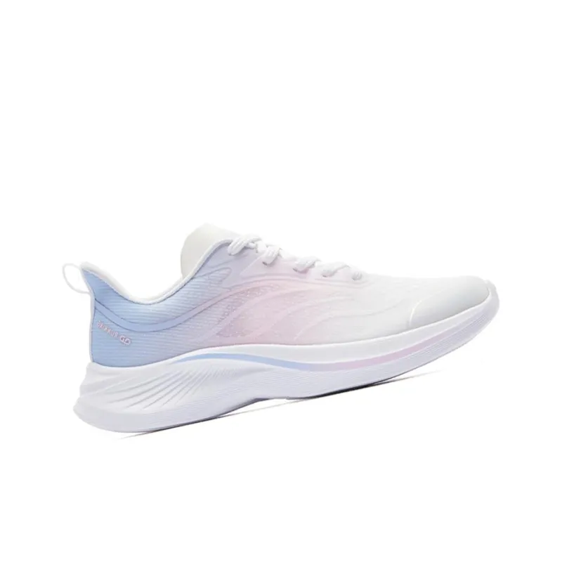 QIAODAN Light Speed 3.0 Anti-Slip And Wear-Resistant Breathable Low-Top Running Shoes Women's Jordan White Union Blue-2