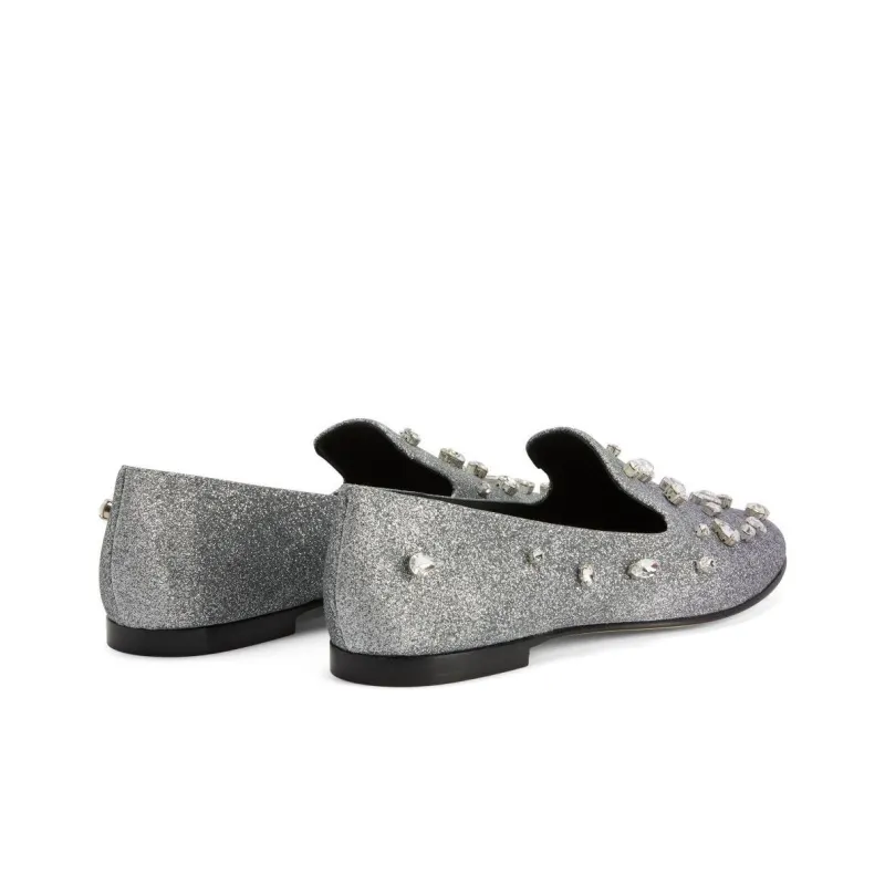 Giuseppe Zanotti Dalila Bijoux Glitter Loafers Women's-3