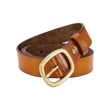 RED DRAGONFLY Versatile Fashion Belt Cow Leather Genuine Leather Pin Buckle Belt Pants Belt Women's Width 2.8CM