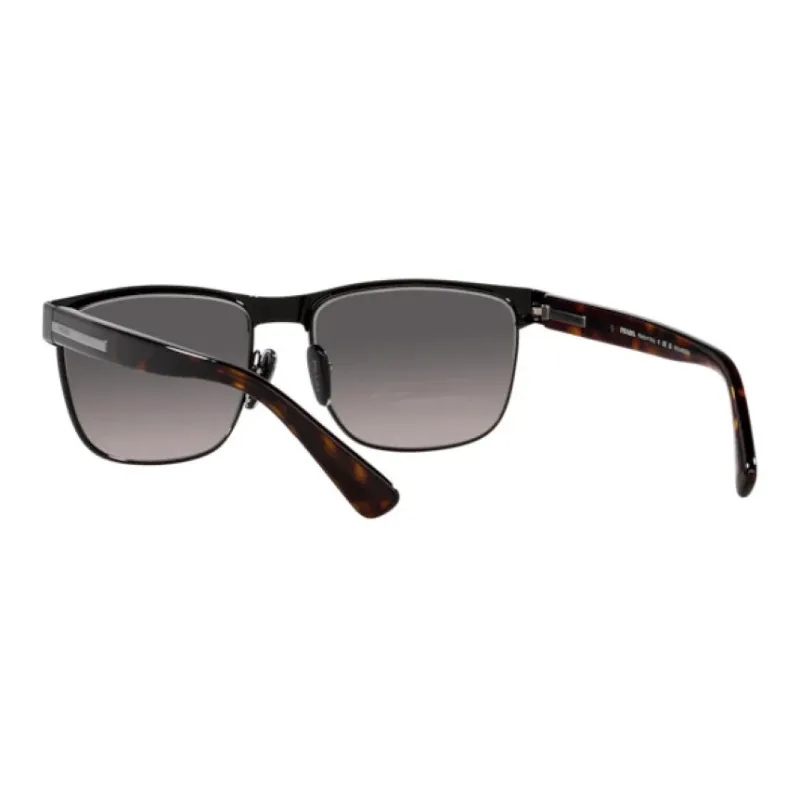 PRADA Metal Acetyl Rectangular Sunglasses Men's Tortoiseshell-5