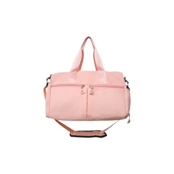 Duoluplo Doron Paul Nylon Gym Bag, Handbag, Shoulder Bag, Crossbody Bag, Travel Bag Unisex Black/Pink/Gray