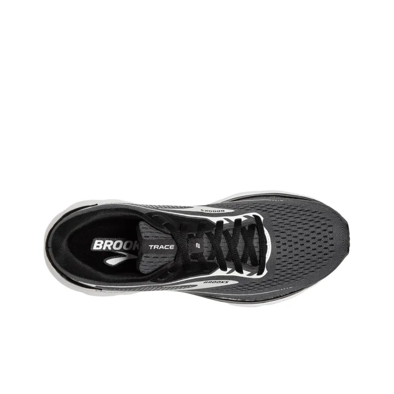 Brooks Trace 2 Anti Slip Wear Resistant Low Top Casual Running Shoes Women's Black Silver-3