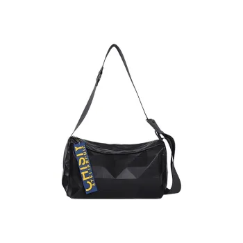 CHISIY Artificial Leather Pillow Bag, Shoulder Bag, Crossbody Bag Large Size Unisex Black