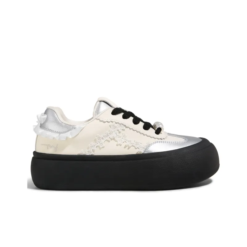 TTKJ Height Increasing Abrasion Resistant Low Top Skateboard Shoes Women's-2