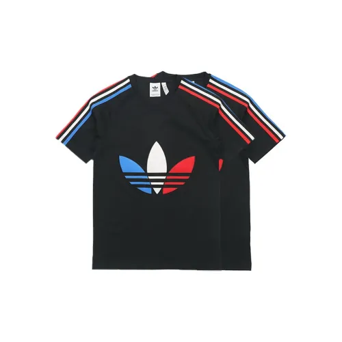 Adidas Originals TRICOL TEE 2 T-Shirts Men Set Of 2 Black