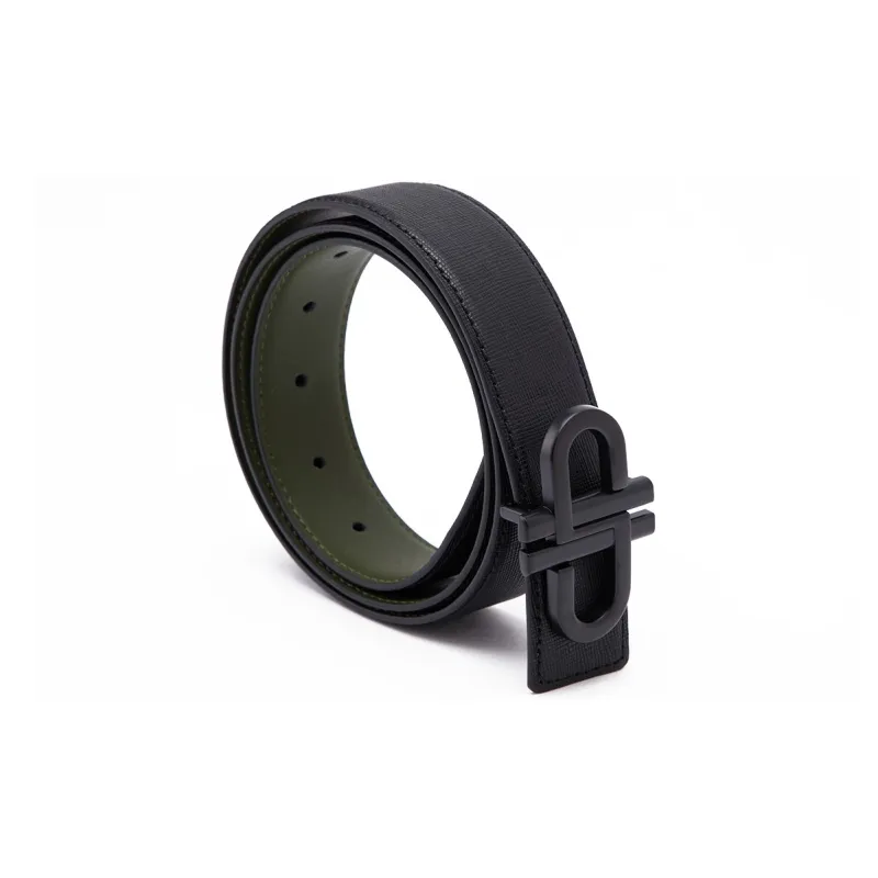 PEDRO Business Formal Cow Leather Leather Belts Men's Black Width  3.5cm-3