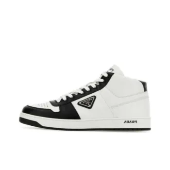 PRADA Slip-Resistant High-Top Skateboard Shoes Men's White