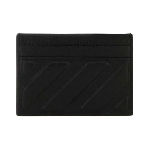 OFF-WHITE Diag-stripe Leather Cardholder