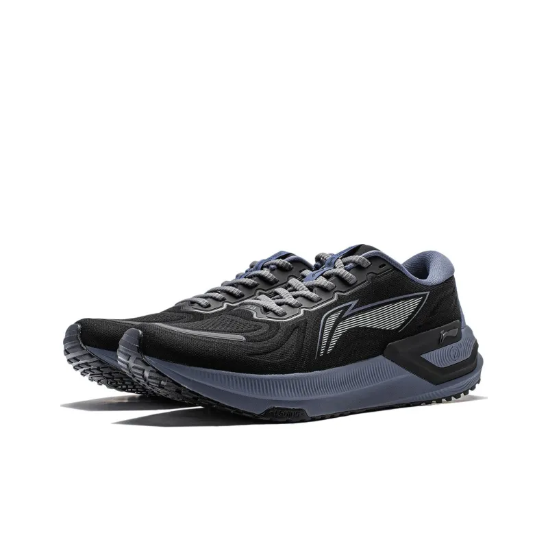 LiNing YueYing 3.0 Cushioning Low Top Sprint Running Shoes Men's Black-2