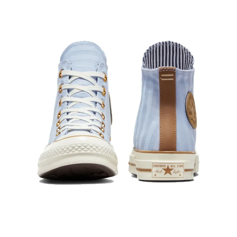 Converse Chuck 70 Anti Slip Wear Resistant High Top Canvas Shoes Unisex Blue-4