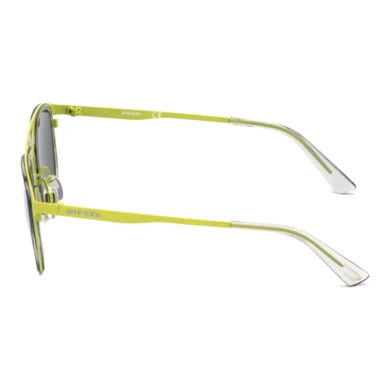 DIESEL Acetate Aviator Sunglasses Unisex Yellow-2