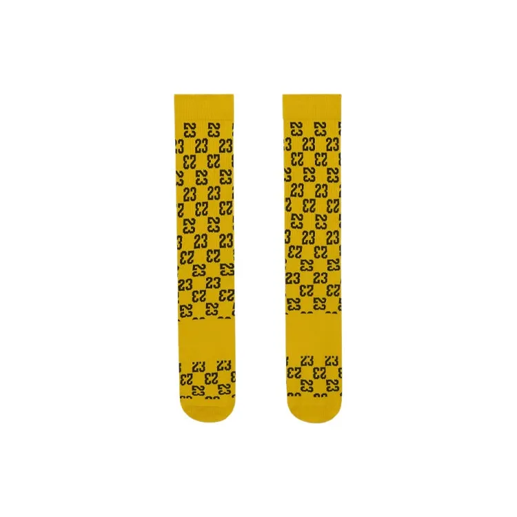 Jordan Everyday Essentials Mid Calf Socks Men's 1 Pack Yellow-2