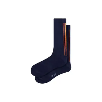 Paul Smith Vertical 'Artist Stripe' Socks Knee-High Socks Men's Dark Blue