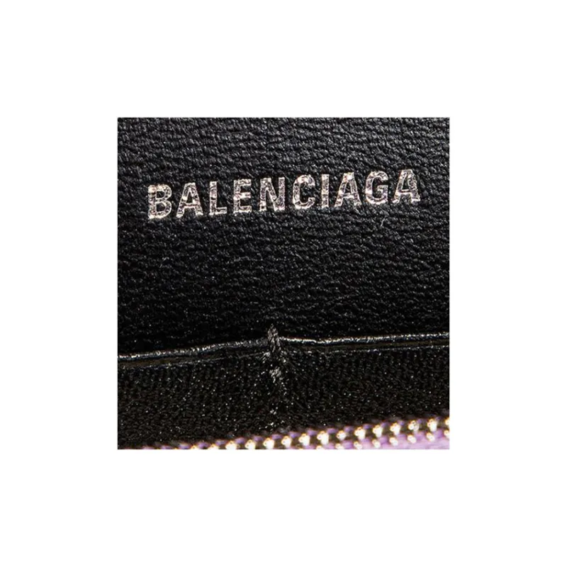 Balenciaga Calfskin Crossbody Bag, Shoulder Bag Women's Light Purple-4