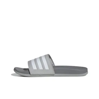 Adidas Adilette Comfort Slides Grey Cloud White Grey Three