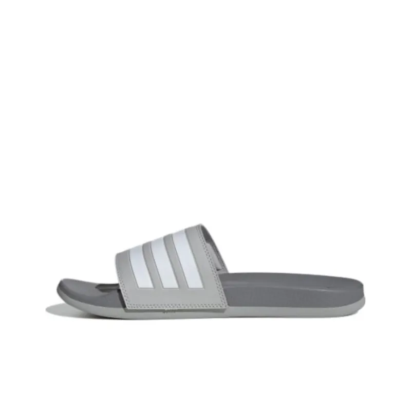Adidas Adilette Comfort Slides Grey Cloud White Grey Three-0