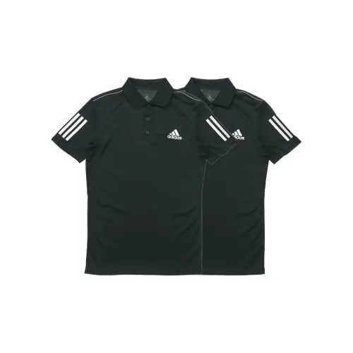 Adidas Polo Shirts Men Set Of 2 Black