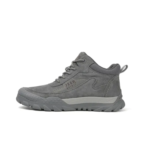 JEEP SPIRIT Waterproof, Abrasion Resistant, Slip Resistant Ankle Length Outdoor Boots Men's Gray