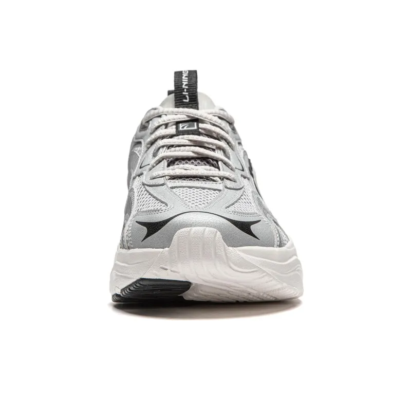 LiNing Meteor Cushioning, Slip Resistant, Abrasion Resistant Support Low Top Casual Shoes Men's Silver Gray-4
