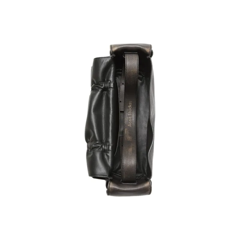 Acne Studios Calfskin Handbag Women's Black & Beige-2