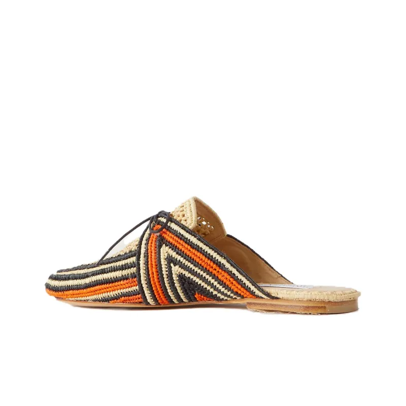 GABRIELA HEARST Wrap-toe Slippers Women's Beige-2
