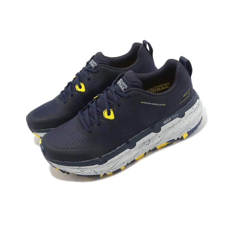 Skechers Casual Shoes Men Low Top Marine Blue/Gray/Yellow-2
