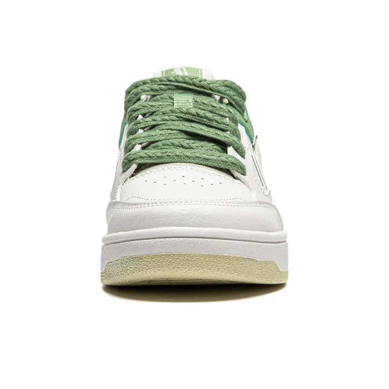LiNing Tianji Slip Resistant, Abrasion Resistant, Lightweight, Breathable Low Top Skateboard Shoes Women's White Green-4