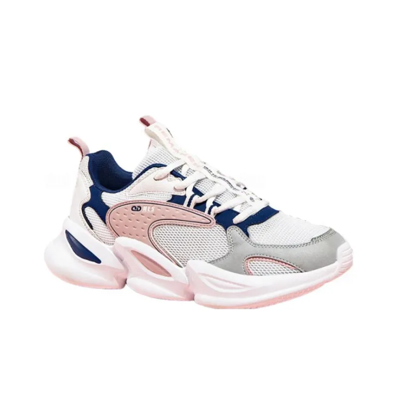 QIAODAN Wear-Resistant Waterproof And Breathable Low-Top Casual Shoes Women's White Purple-1