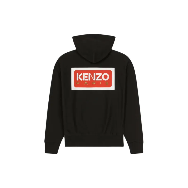 KENZO Logo Printed Long Sleeved Hoodie-1