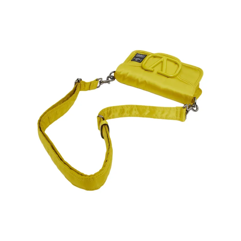 Valentino PORTER Locò Nylon Shoulder Bag Crossbody Bag Handbag Women's Yellow-4